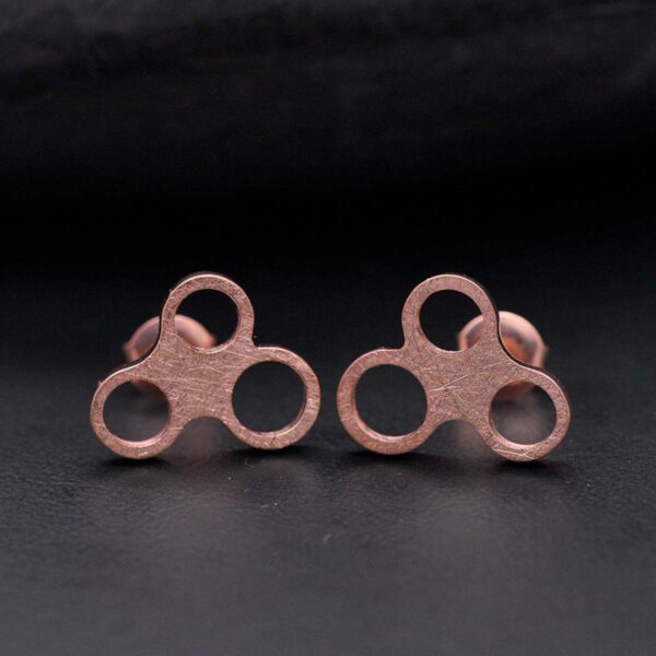 Pendientes oro | Cercles Tangents | 14 mm de longitud