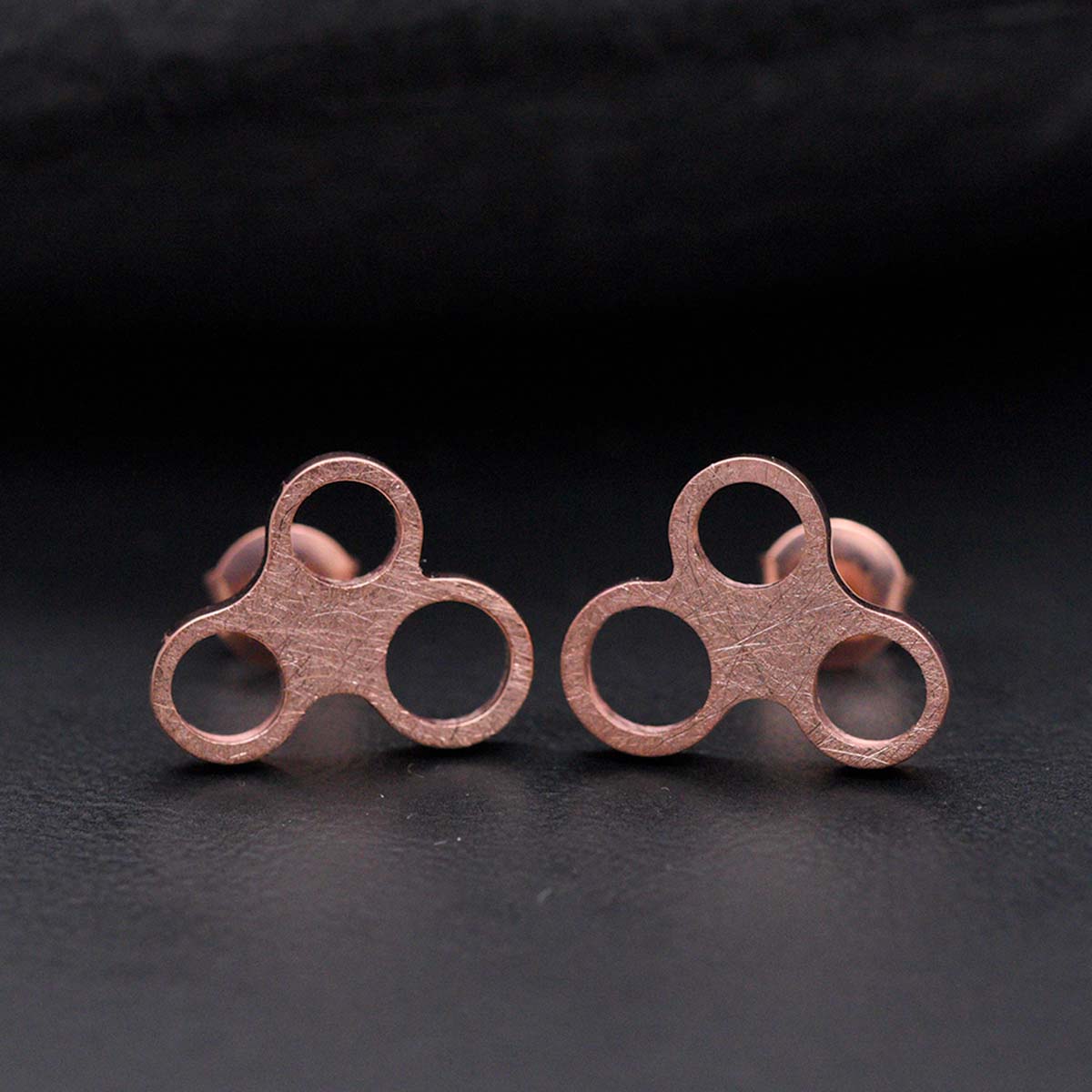 Pendientes oro | Cercles Tangents | 14 mm de longitud