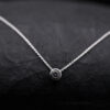 Penjoll or i diamant 0,10 ct | Lux | 3 mm diàmetre