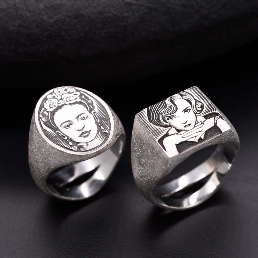 ✓ Anillo sello personalizado Sellos gravados