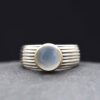 Anillo plata oro Pedra lluna | Senders | 8 mm ancho